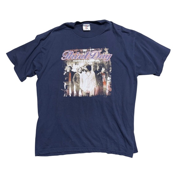 Jerzees Other - Third Day Come Together Band T-Shirt XL Navy Blue Jerzees Vintage Graphic Tee